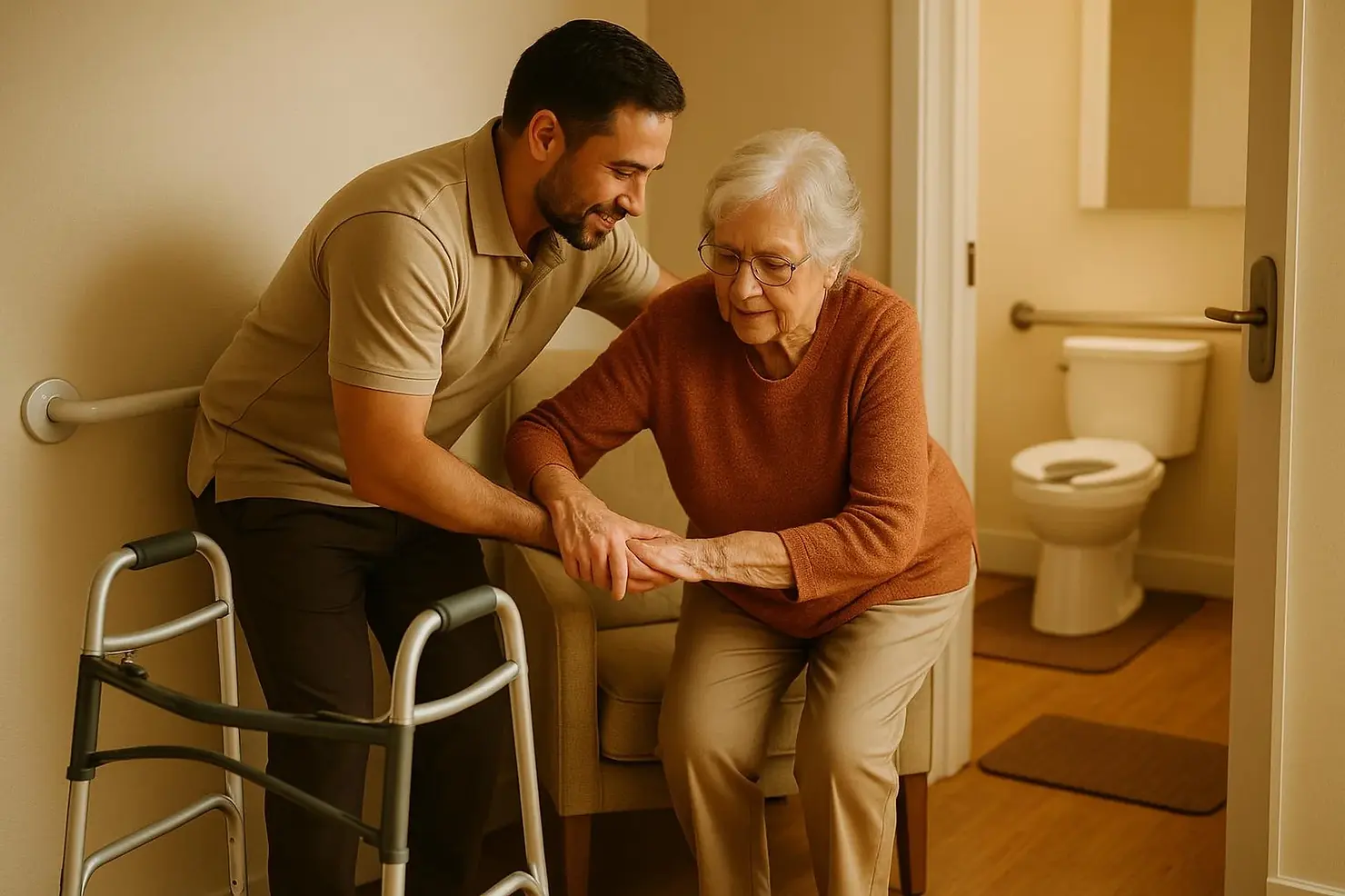 Professional mobility assistance for seniors with arthritis in Victoria BC