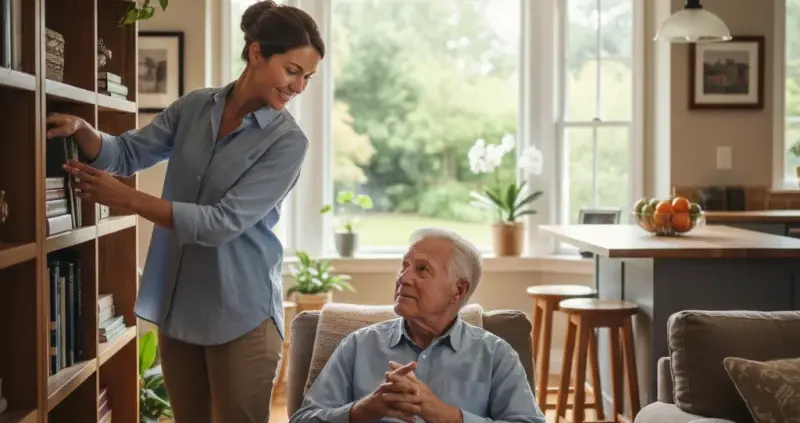 Health and wellness coordination services for seniors in Esquimalt BC - healthcare professional providing personalized health planning in comfortable home setting