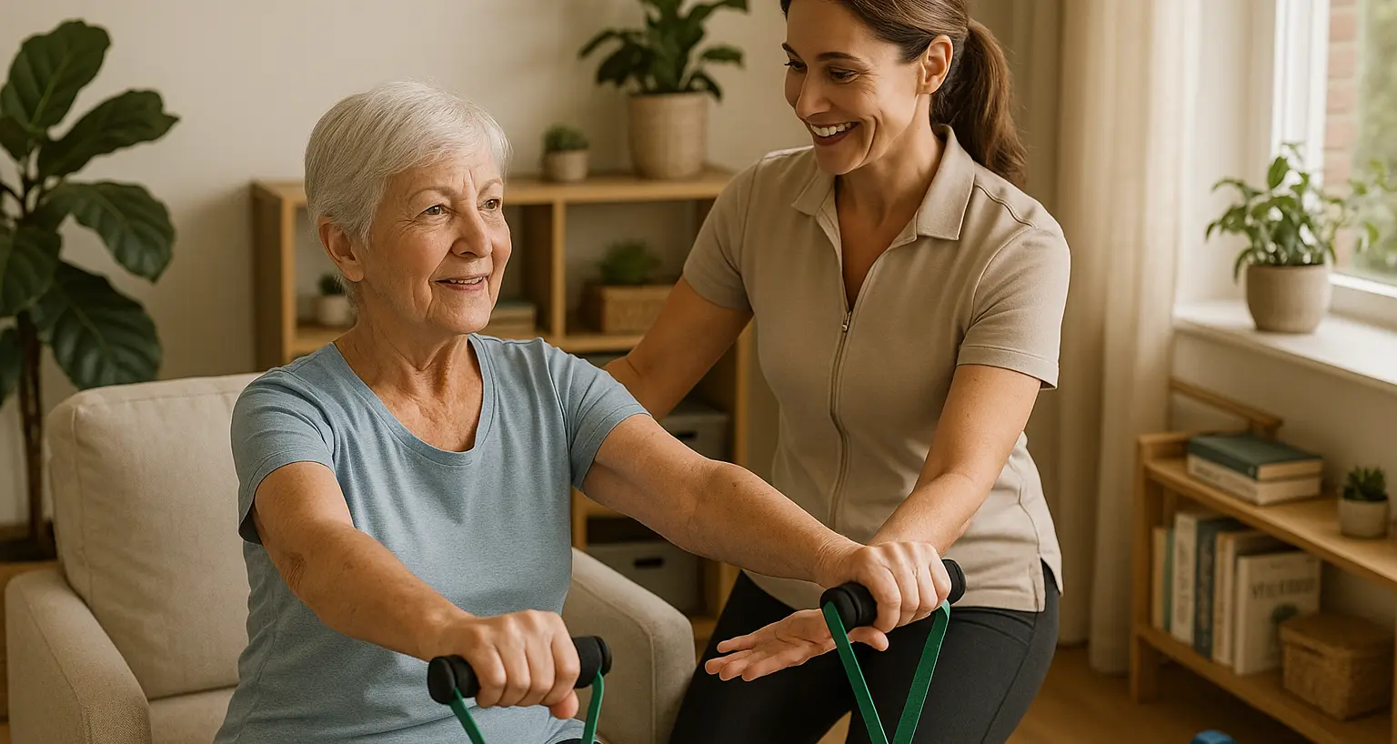 Senior wellness group coordination Victoria - wellness coordinator leading diverse group of seniors in wellness discussion at community center