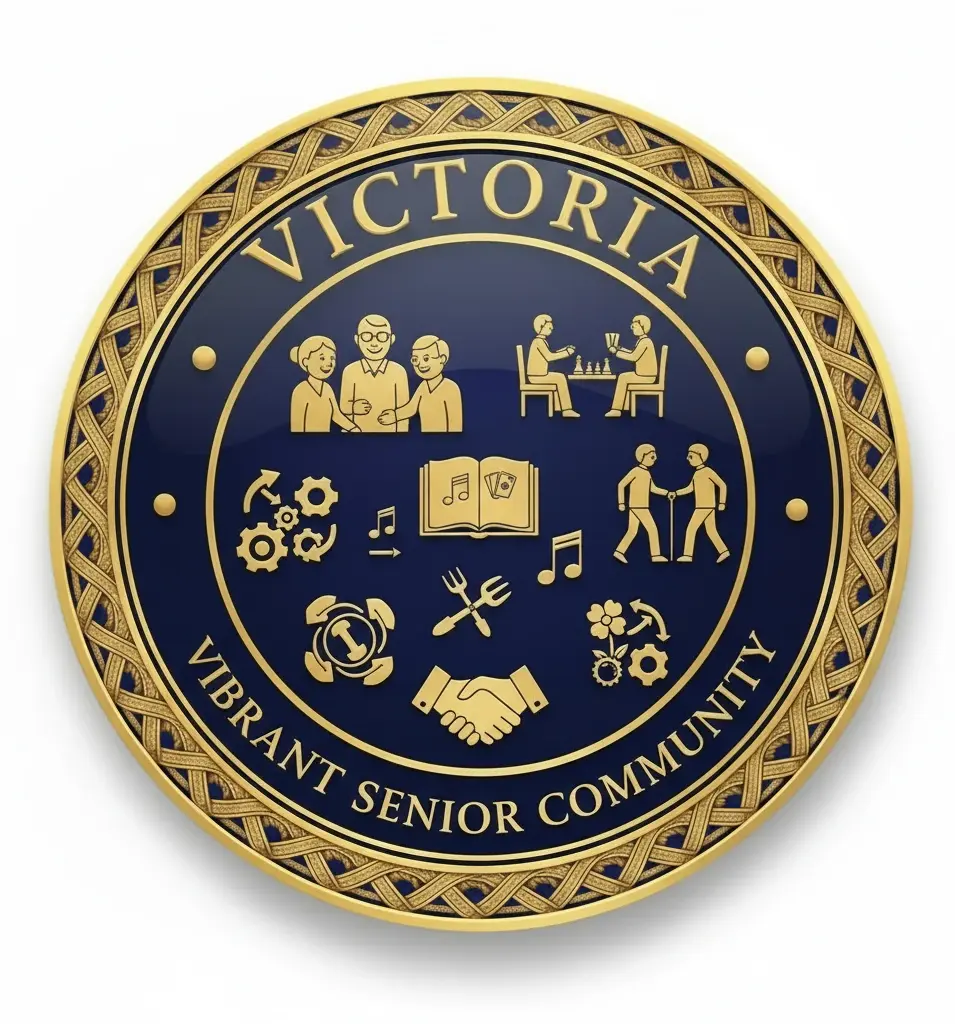 Victoria BC vibrant senior community icon for premium elder care services - active social engagement and community support