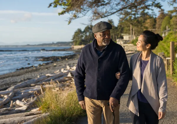 Cordova Bay senior home care in a coastal Saanich neighbourhood