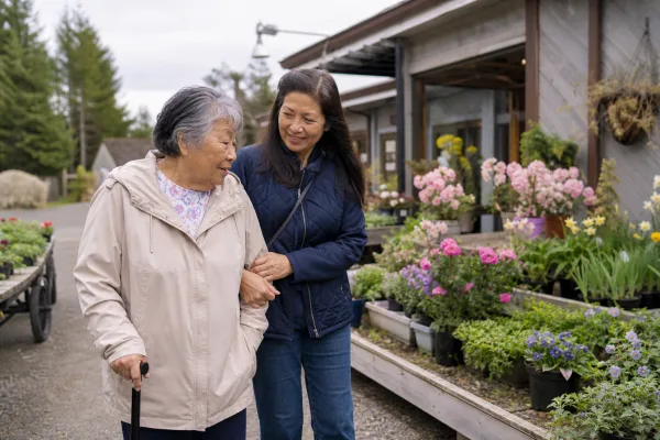 Mattick's Farm outing for Cordova Bay senior home care