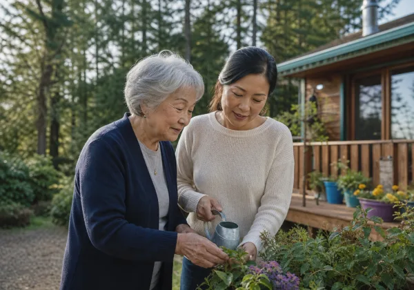 Deep Cove senior home care for seniors on acreage properties