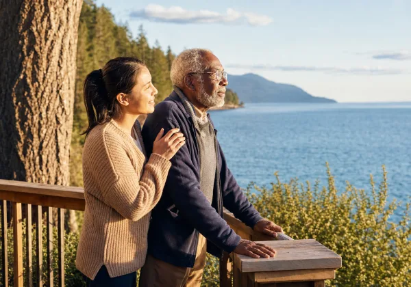 Deep Cove senior home care near coastal beauty and ocean views