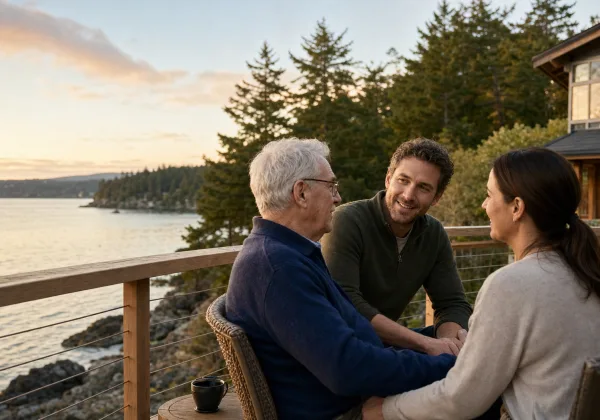Deep Cove senior home care in rural North Saanich