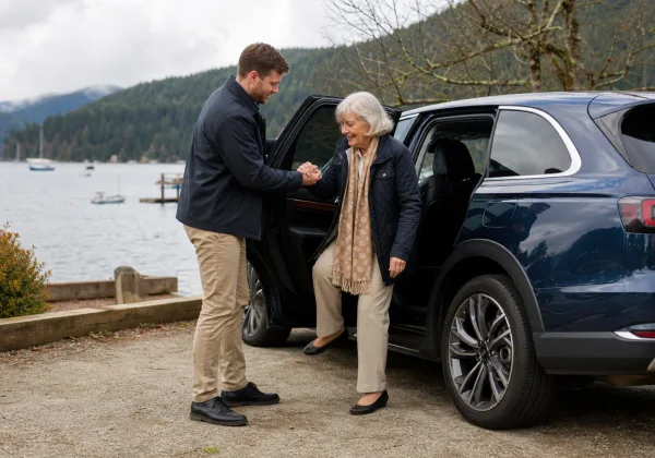 Deep Cove senior home care transportation support in North Saanich