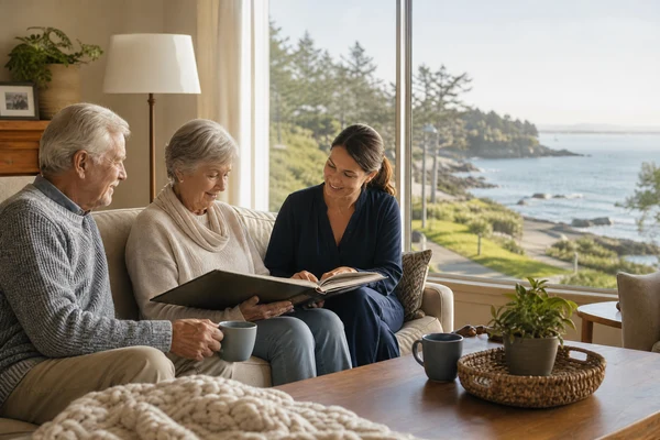 Dallas Road waterfront companion care for Fairfield seniors