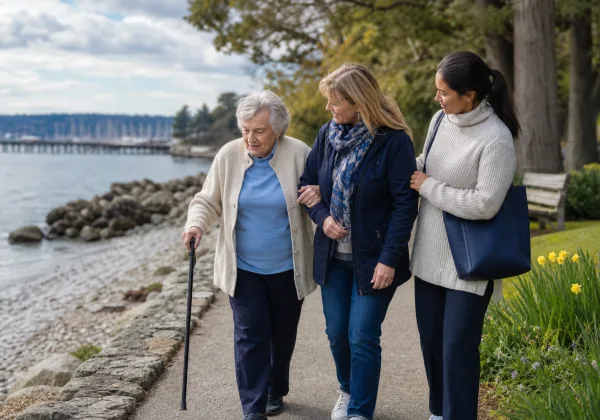 Fairfield senior home care by Dallas Road waterfront