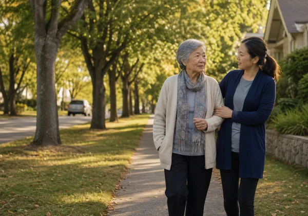 Fairfield senior home care on tree lined streets