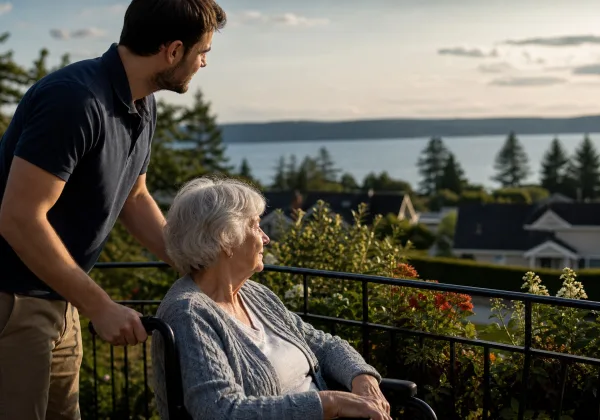 Fernwood Hillside senior home care in a strong community neighbourhood