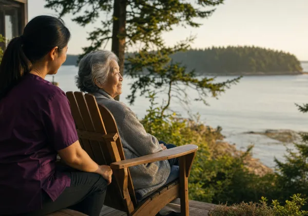Galiano Island senior home care for peaceful island lifestyle support