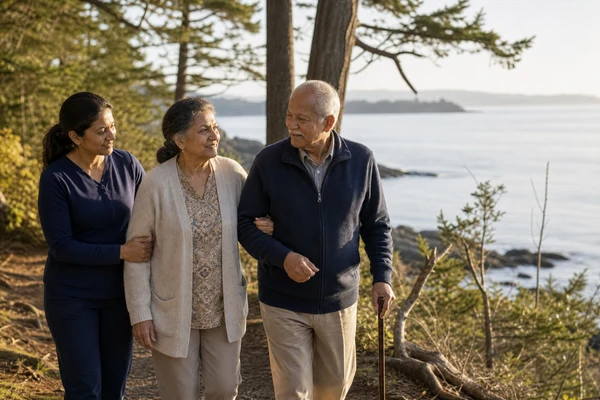 Arbutus Cove companion care outing near Gordon Head