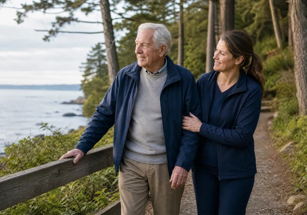 Gordon Head senior home care with ocean access and coastal views