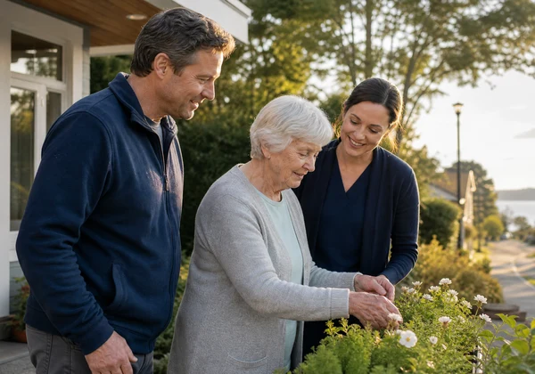 Gordon Head senior home care on quiet Saanich streets