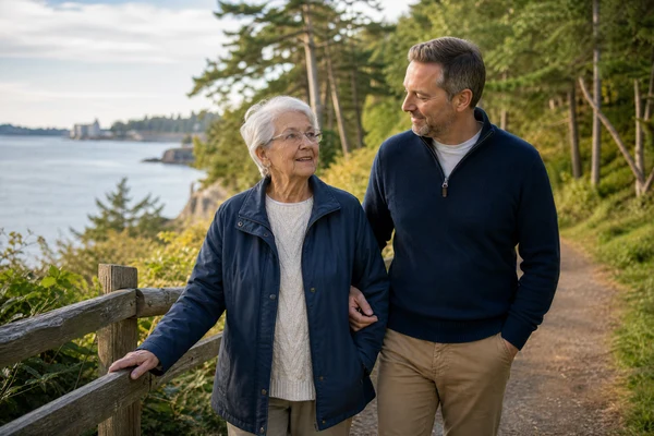 University of Victoria area outing near Gordon Head senior home care