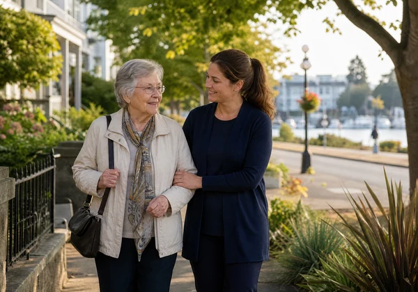 James Bay close to downtown Victoria senior services