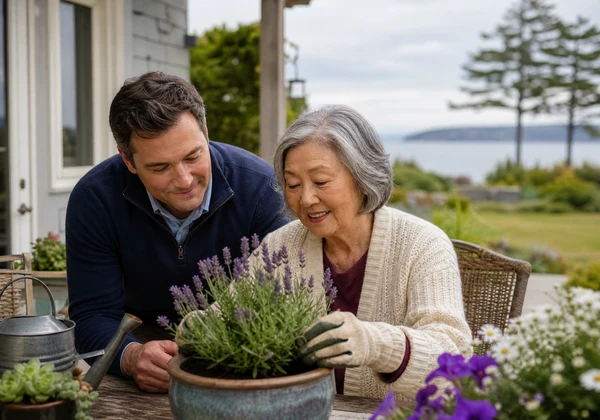 Keating Turgoose senior home care near rural Central Saanich surroundings