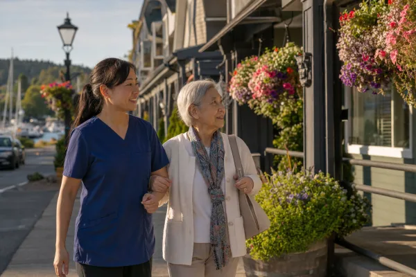Heritage downtown outings with Ladysmith senior home care