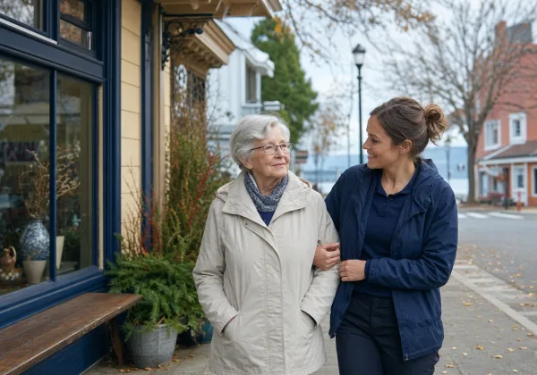 Ladysmith senior home care near the heritage downtown area