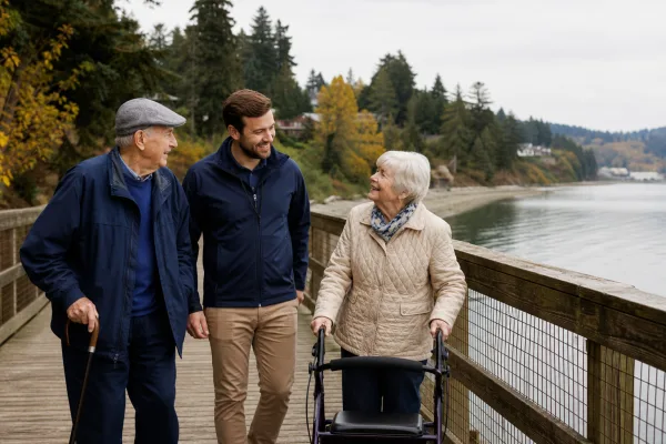 Waterfront outings for Ladysmith senior home care