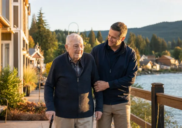 Lake Cowichan senior home care in a small town community