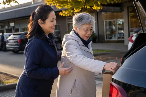 North Nanaimo shopping and errands for Lantzville seniors