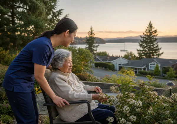 Maple Bay senior home care in quiet residential neighbourhoods