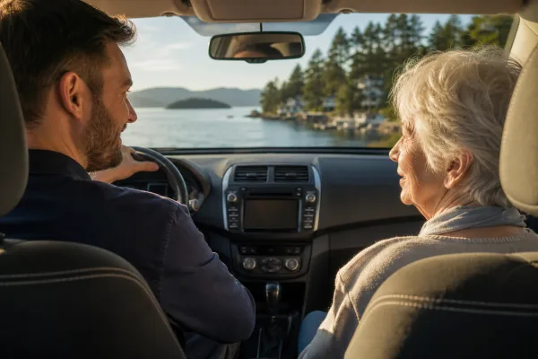 Scenic drives for Maple Bay senior home care