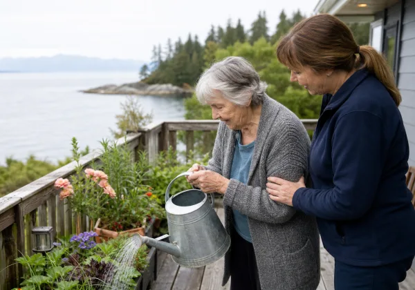 Mayne Island senior home care aging in place support