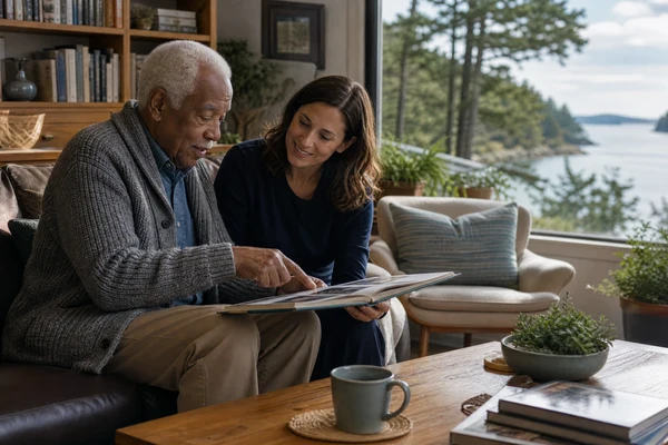 Community visits for Mayne Island senior home care