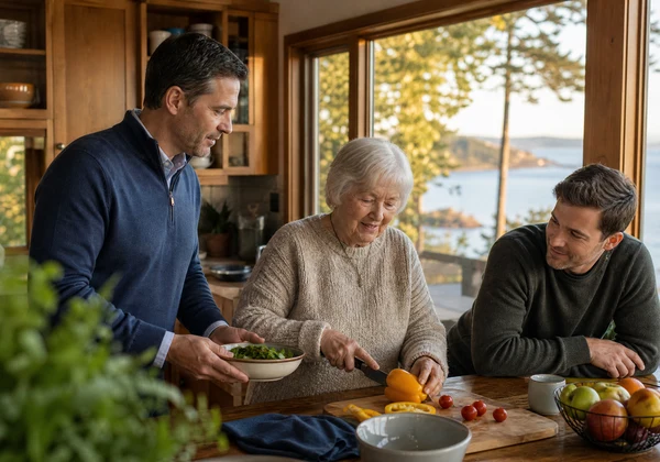 Mayne Island senior home care for retirees and semi-retired adults