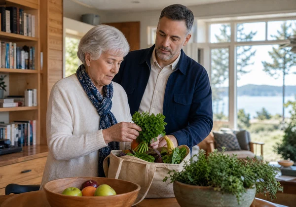Mill Bay senior home care near village shops and services