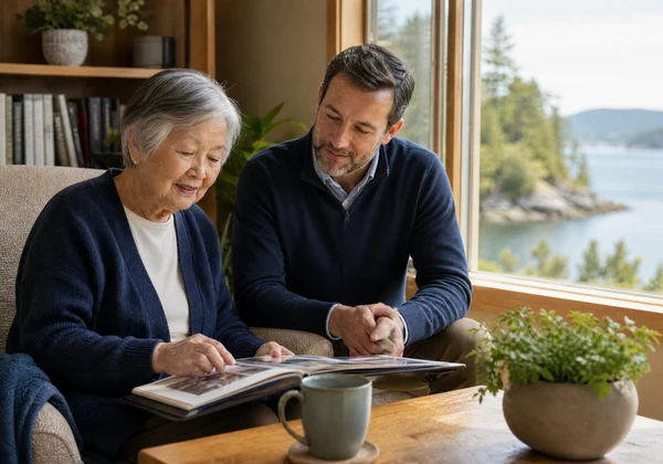 Nanaimo senior home care near waterfront parks and harbour views