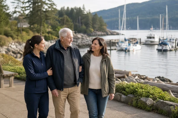 Schooner Cove outings with Nanoose Bay senior home care