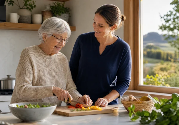 Saanichton senior home care near rural Central Saanich scenery