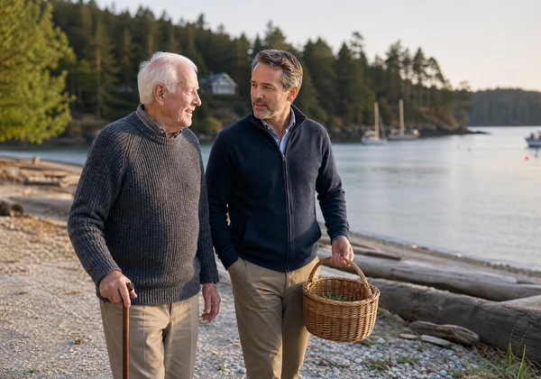 Saturna Island senior home care aging in place support