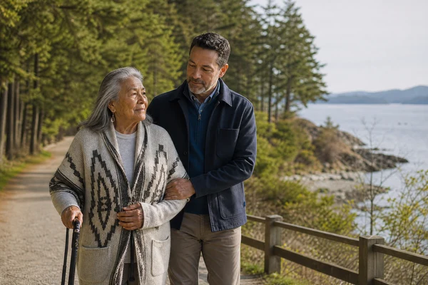 Sidney waterfront outings for Swartz Bay senior home care